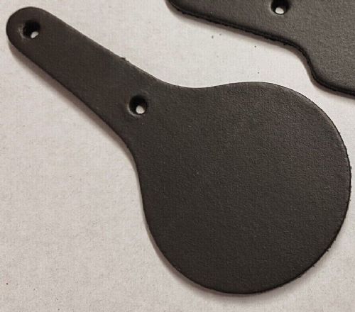 Leather Key Fob Blanks - Round Shape - Various Colours - Qty Options (Dark Brown, 25)